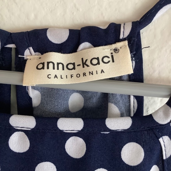 Anna Kaci California Halter Dress Women Size M Sundress Asymmetric Hem Summer - Picture 2 of 11